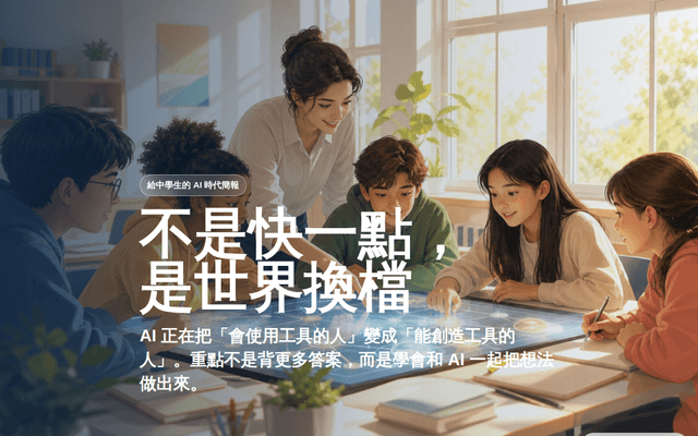 AI 時代：不是快一點，是世界換檔