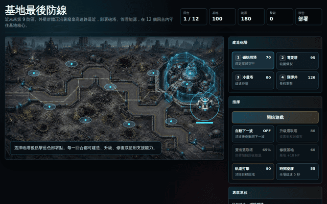 基地最後防線：近未來回合制塔防