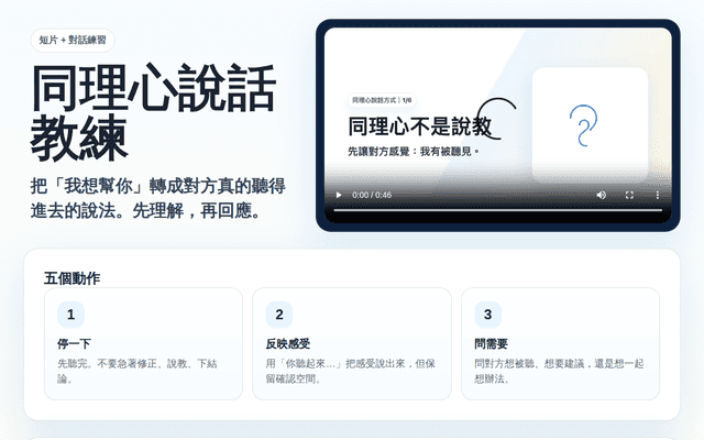 同理心說話教練