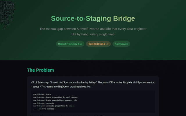 Source-to-Staging Bridge — Business Case